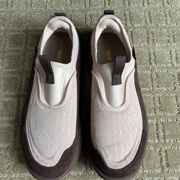 Teva Hurricane Daybreaker Slip On Shoe Women's 9 Deep mahogany/ Rose smoke EUC - Picture 3 of 7